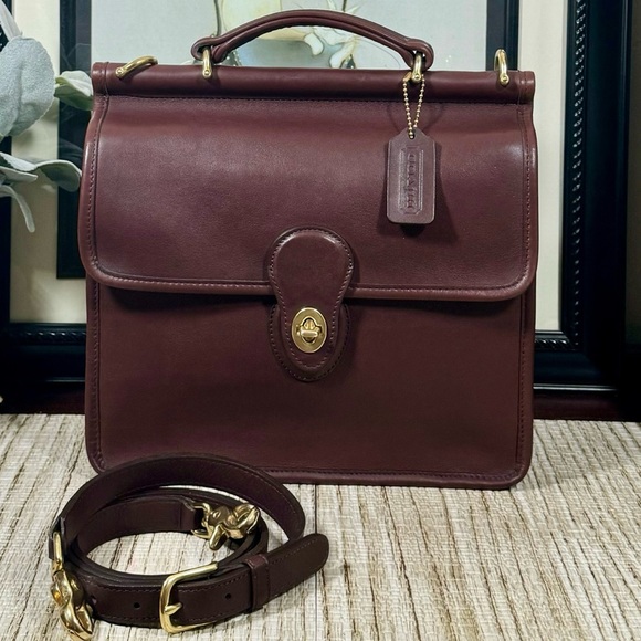 ❤️SOLD❤️Vintage Coach Mahogany Willis Bag 9927 Pristine - Picture 4 of 12